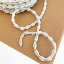 Tiny 3/8" Bump Chenille for Retro Crafts in Antique White ~ 1 yd.